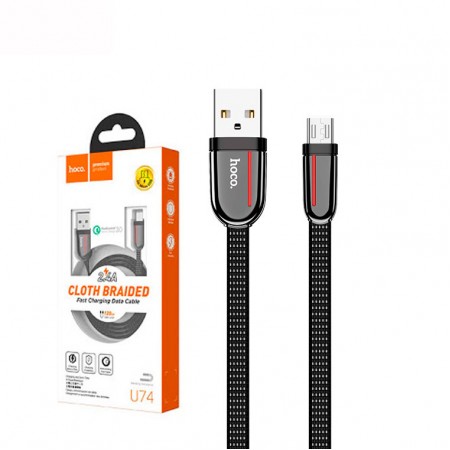 USB Кабель Hoco U74 ″Grand″ micro USB 1.2М черный