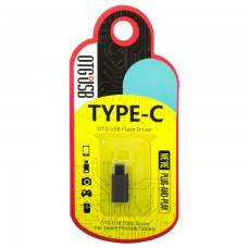 Переходник ″Metal″ с micro USB - Type-C RT-OTO6 черный