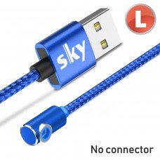Магнитный кабель SKY без коннектора (L) для зарядки (100 см) Blue