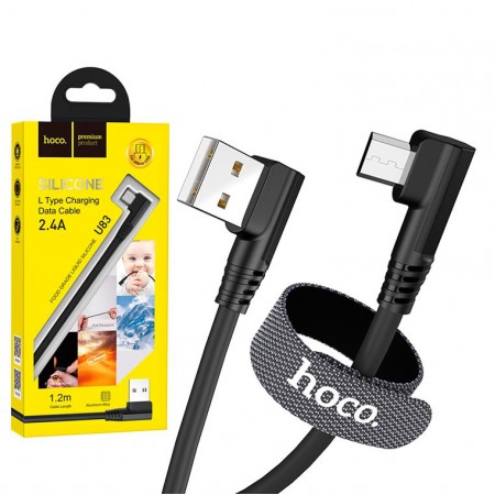 USB кабель Hoco U83 "Puissant Silicone" micro USB 1.2m черный