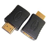 Переходник HDMI F/гнездо-M/штекер черный