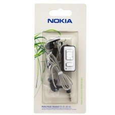 Наушники с микрофоном Nokia AD-43 с пультом таблетки черные