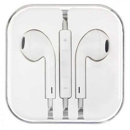 Наушники с микрофоном earpods iPhone 5 AAA white