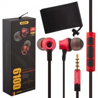 Наушники с микрофоном Remax RM-610D красные