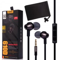 Наушники с микрофоном Remax RM-610D черные