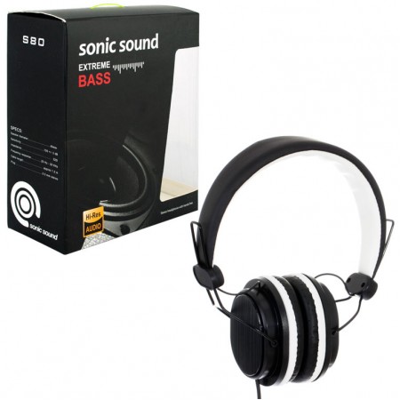 Наушники Sonic Sound E288 черно-белый