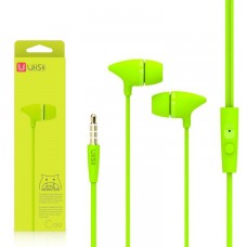 Наушники с микрофоном UiiSii C100 зеленые