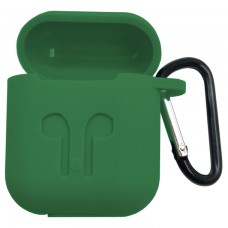 Футляр для наушников AirPods Full Case темно-зеленый