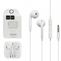 Наушники с микрофоном Hoco M1 Original series Earphone for Apple белые