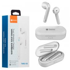 Bluetooth наушники с микрофоном DeepBass TWS-X5 белые