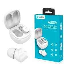 Bluetooth наушники с микрофоном Celebrat TWS-W1 белые