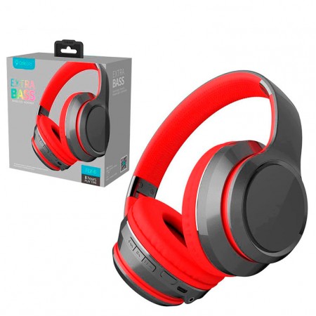Bluetooth наушники с микрофоном Celebrat FLY-6 красные