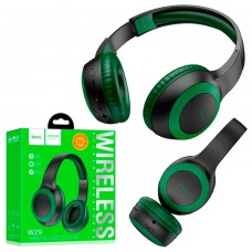 Bluetooth наушники с микрофоном Hoco W29 черно-зеленые