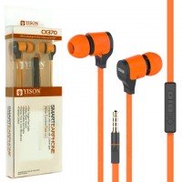Наушники с микрофоном YISON CX370 оранжевые