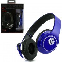 Bluetooth наушники с микрофоном HOPESTAR H-666 + колонка 2в1 синие