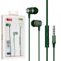 Наушники с микрофоном XO EP6 зеленые