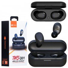 Bluetooth наушники с микрофоном DeepBass TWS Q01 черные