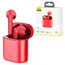 Bluetooth наушники с микрофоном Baseus Encok NGW09 TWS красные