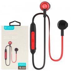 Bluetooth наушники с микрофоном Celebrat FLY-5 черно-красные