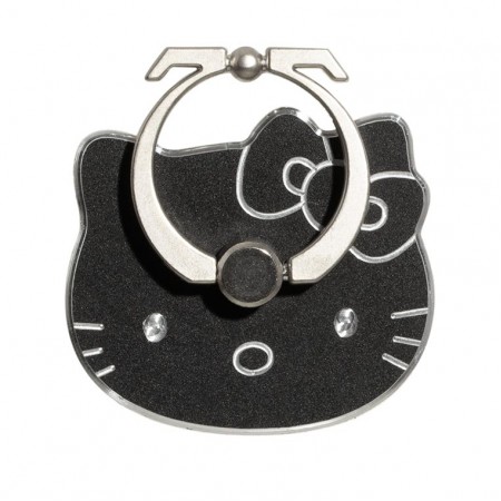 Кольцо держатель Metal Hello Kitty черный
