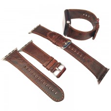 Ремешок Apple Watch Luxuary Leather Band 38mm темно-коричневый