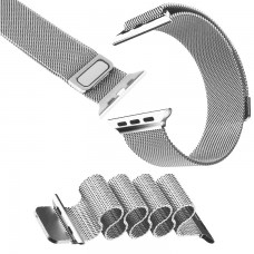 Ремешок Apple Watch Milanese loop 42mm Silver серебристый