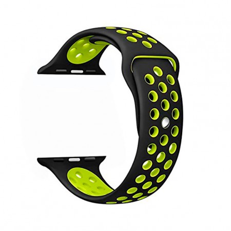 Ремешок Apple Watch Nike 38mm черно-зеленый