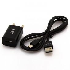 Сетевое зарядное устройство Fly 1USB 1.5A micro-USB black