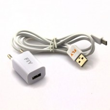 Сетевое зарядное устройство Fly 1USB 1.5A micro-USB white
