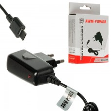 Сетевое зарядное устройство AWM Power 0.8A D800 black