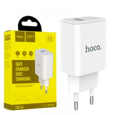 Сетевое зарядное устройство Hoco C61A 1USB 2.1A white