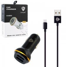 АЗУ Lenyes CA820 micro-USB (2USB/2.1A) черный