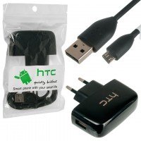 Сетевое зарядное устройство HTC TC-P450-EU 1USB 1.0A micro-USB тех.пакет black