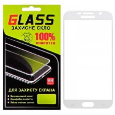 Защитное стекло Full Screen Samsung S6 G920 white Glass