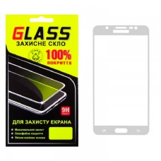 Защитное стекло Full Screen Samsung J7 2016 J710 white Glass