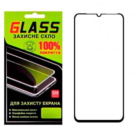 Защитное стекло Full Screen Samsung A30 2019 A305 black Glass