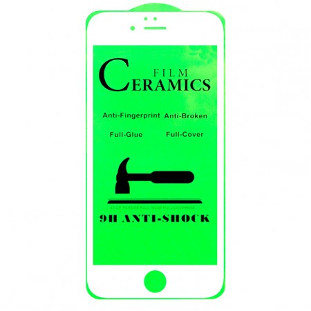 Защитное стекло Ceramics Anti-shock Apple iPhone 6 Plus white тех.пакет