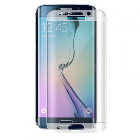 Защитное стекло 3D Samsung S6 Edge G925 прозрачное тех.пакет