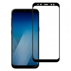 Защитное стекло 5D Samsung A8 2018 A530 black тех.пакет