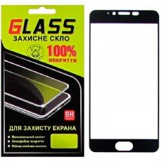 Защитное стекло Full Screen Meizu M5 black Glass